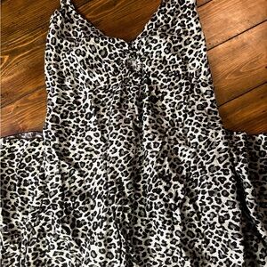 Leopard Print Sleeveless Dress